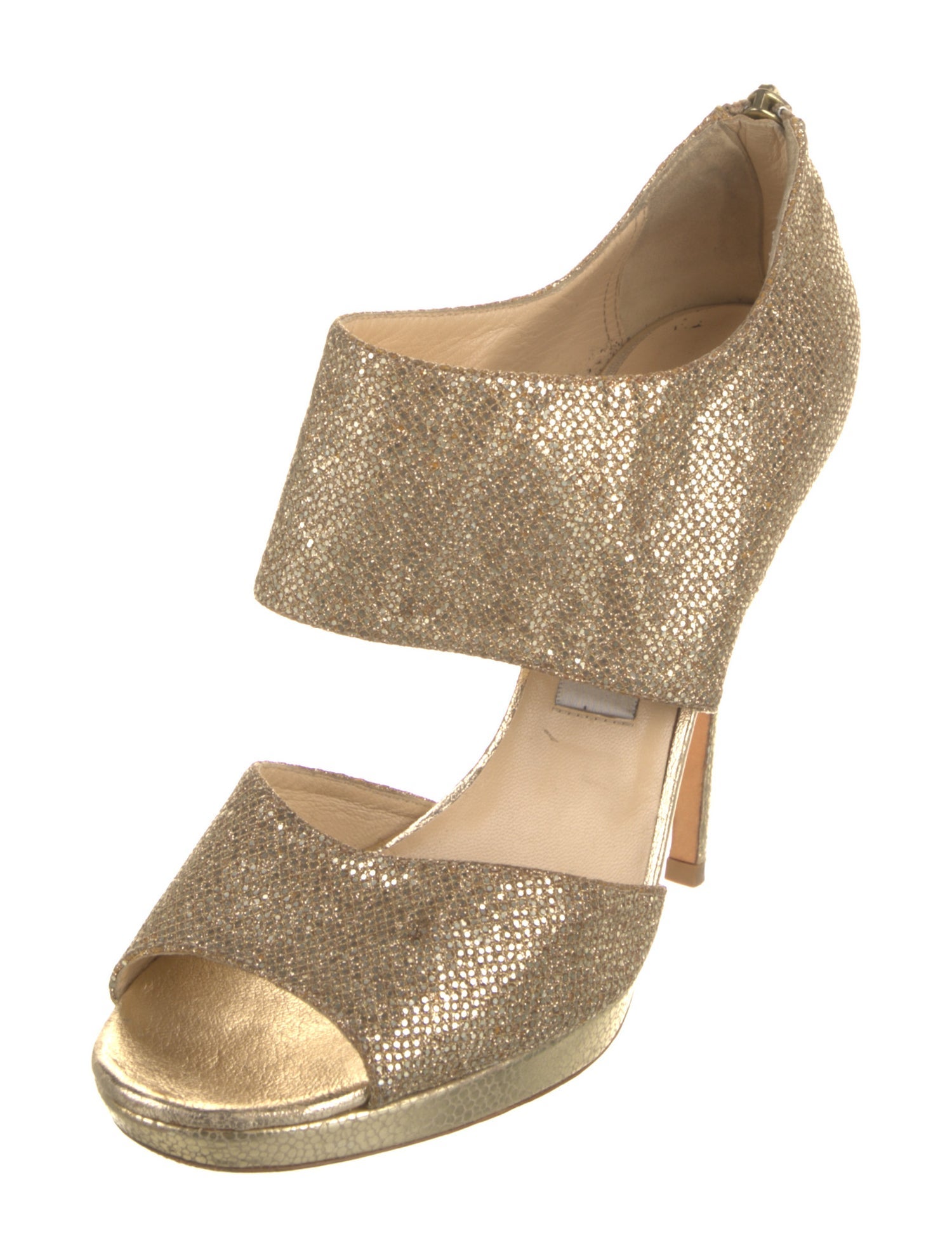 Jimmy Choo Glitter Glitter Accents Sandals